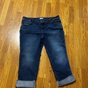 Maurices Dark Blue Ankle Jeans